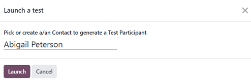 Launch a test pop-up window that appears in SotaERP Markting Automation.