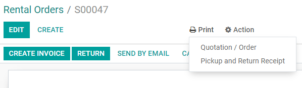 Printing a Pickup and Return receipt in SotaERP Rental