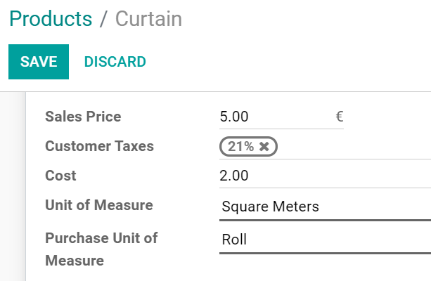 Set a product's units of measure using your own units in SotaERP Purchase