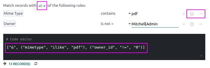 Add a node or a branch to a workflow action's condition in SotaERP Documents