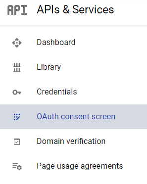 Menu lựa chọn sự đồng ý Google OAuth.