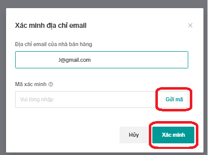 Email verification code input on profile setup