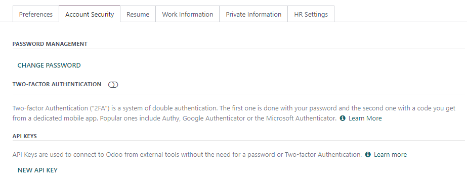 creation of an SotaFMS external API key for a database