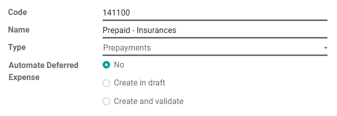 Configuration of a Deferred Expense Account in SotaFMS Accounting