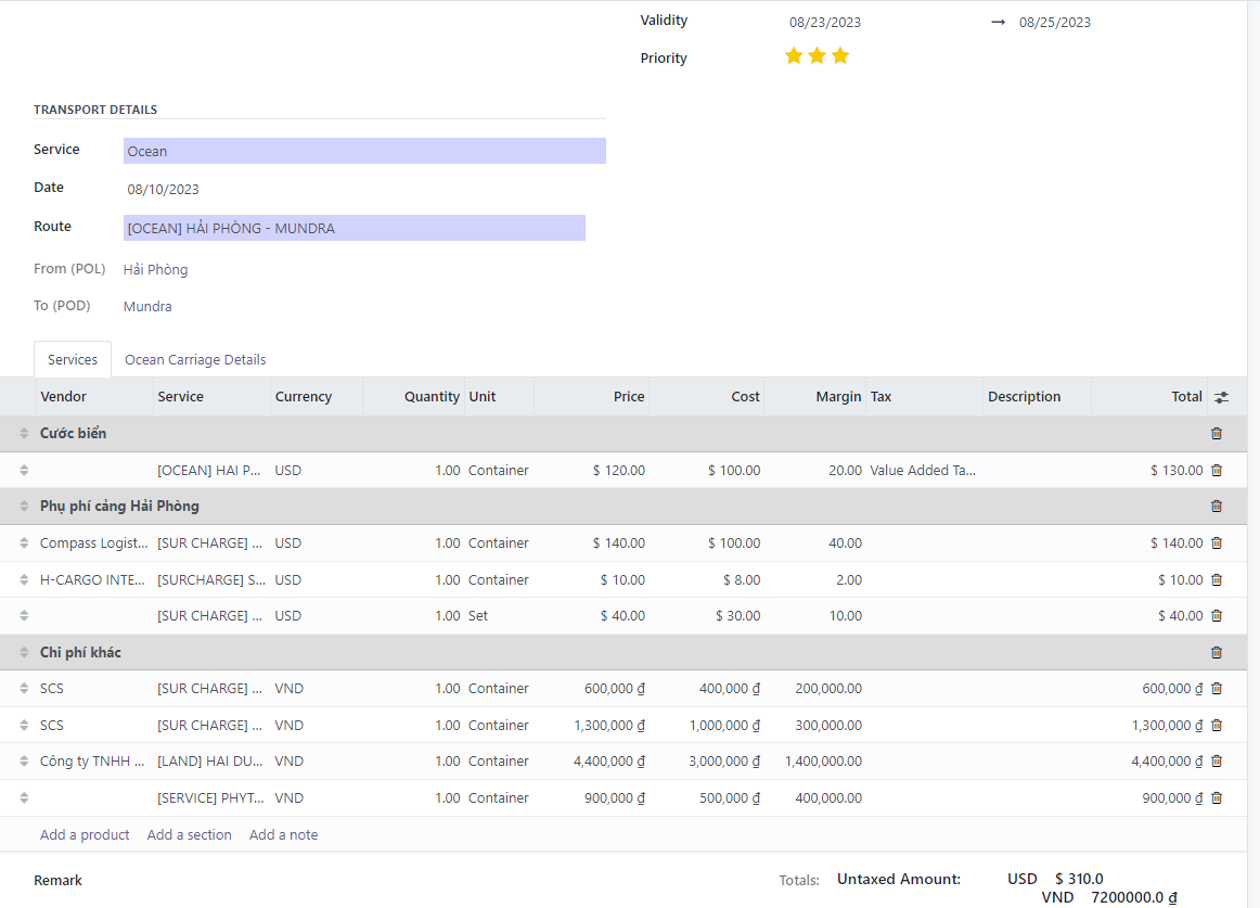 Quotation management Quotation management